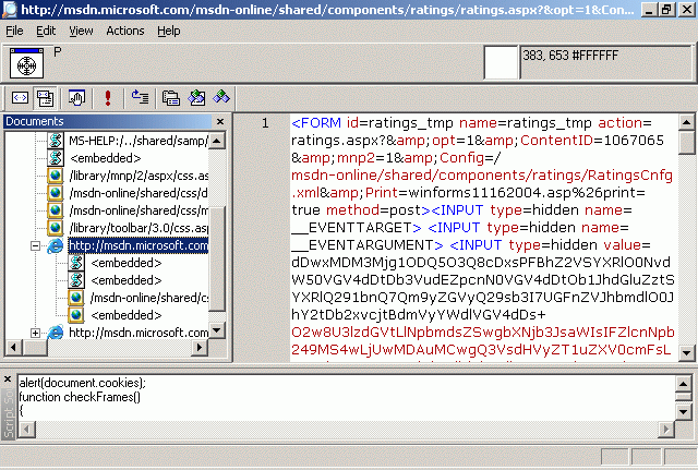 HtmlSource Viewer Screenshot